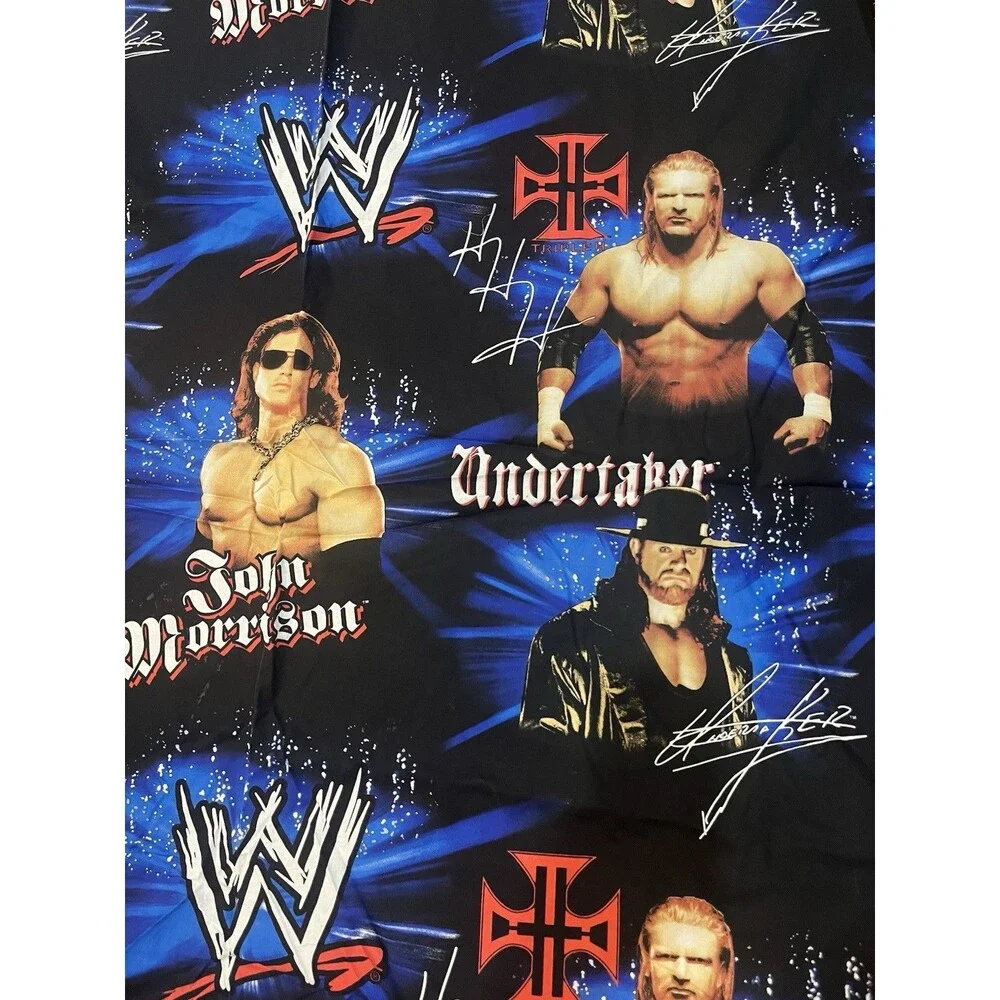 World Wrestling WWE Fabric Undertaker John Morrison Triple H 4 Yards 2008